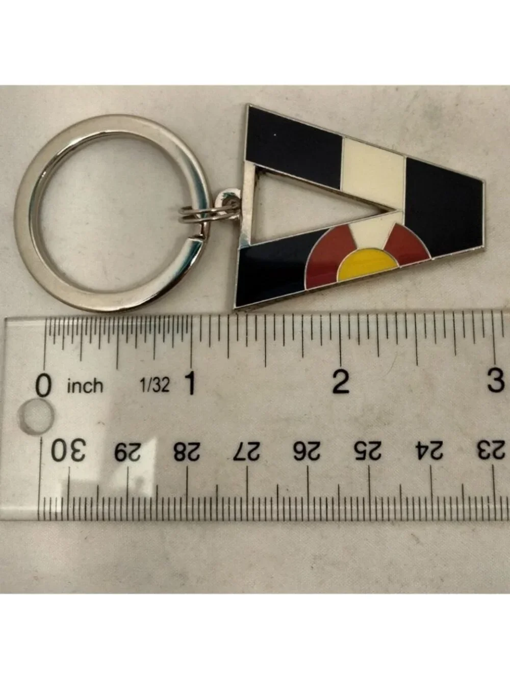 Colorado State Flag Initial V Key Ring Souvenir Vee